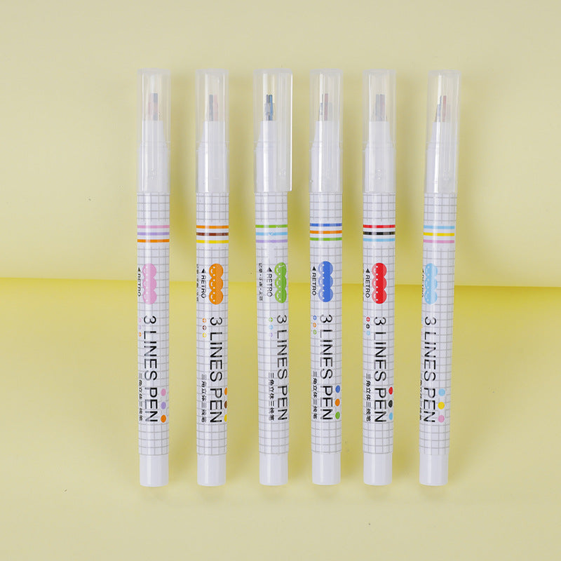 Dual Color Highlight Marker Pen Set