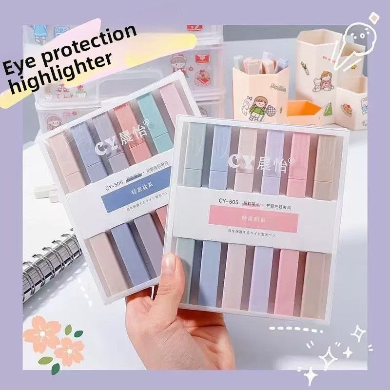 Morandi Color Highlighter Pens for Students