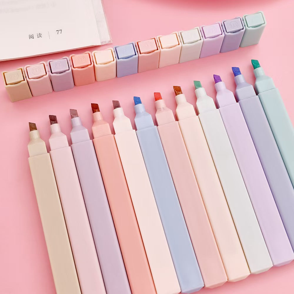 Morandi Color Highlighter Pens for Students