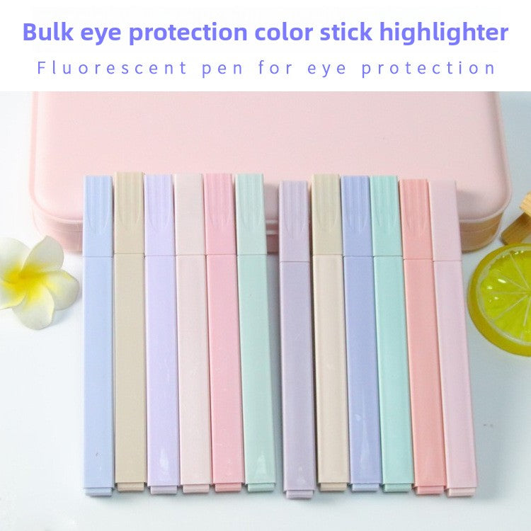 Colorful Plastic Highlighters for Students and Office Use
