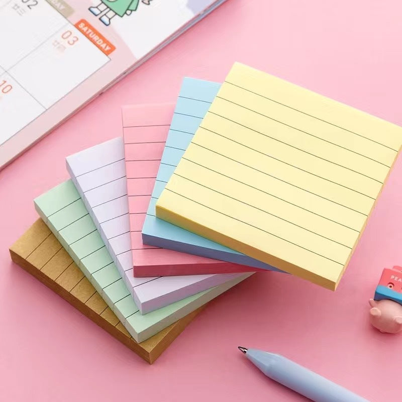 Color Horizontal Line Sticky Notes