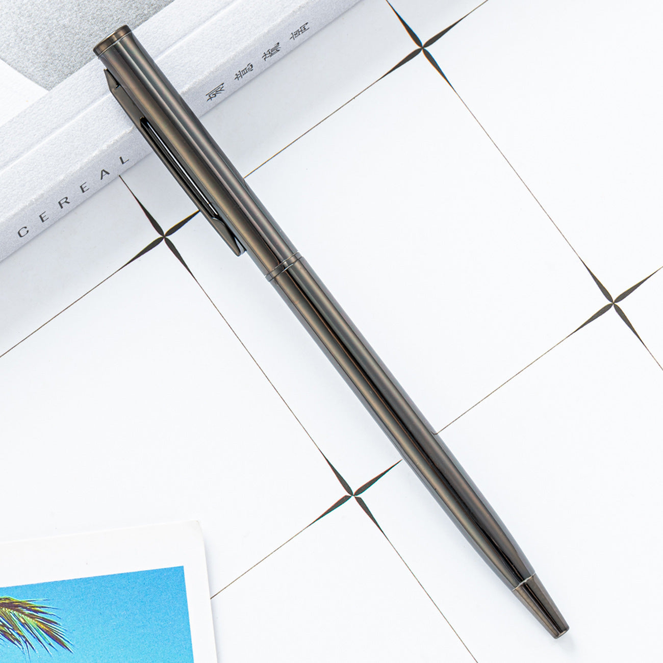 Rotating Stainless Steel Ballpoint Pen
