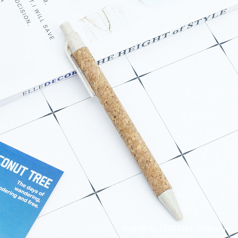 Eco-Friendly Wheat Straw Ballpoint Pen