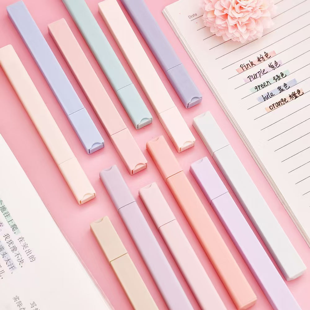 Morandi Color Highlighter Pens for Students