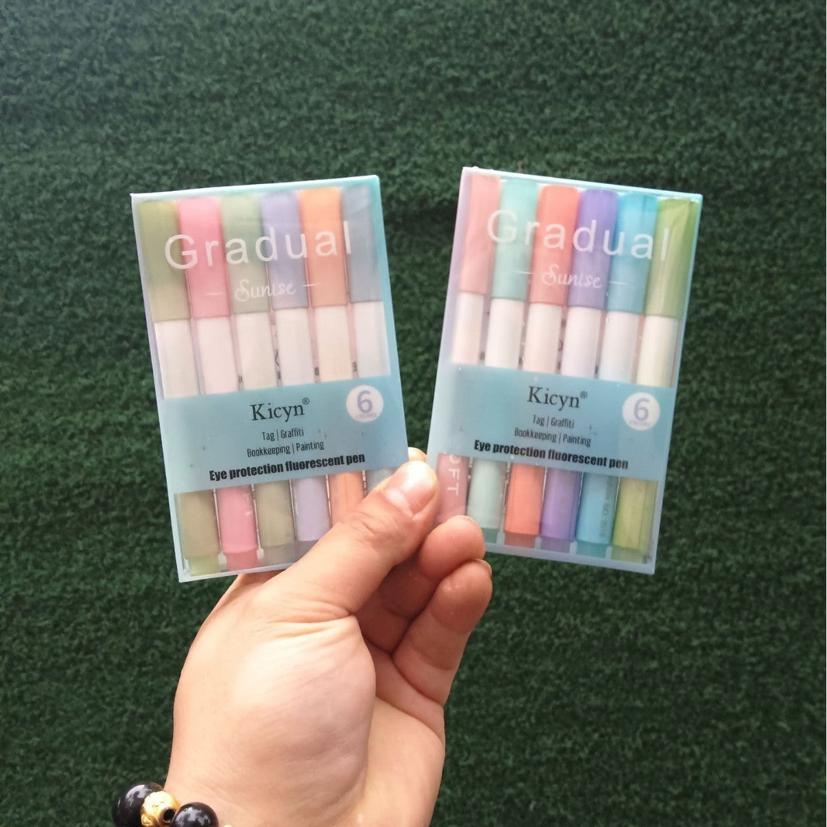 Gradient Color Highlighter Pen for Students and Office Use