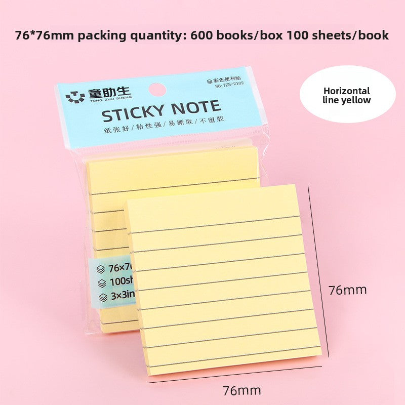 Color Horizontal Line Sticky Notes