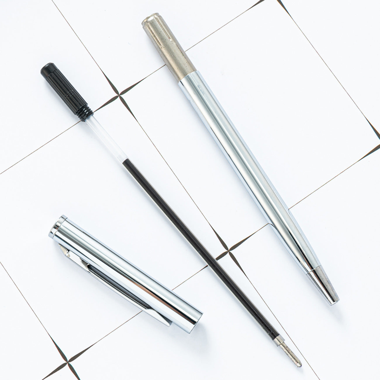 Rotating Stainless Steel Ballpoint Pen