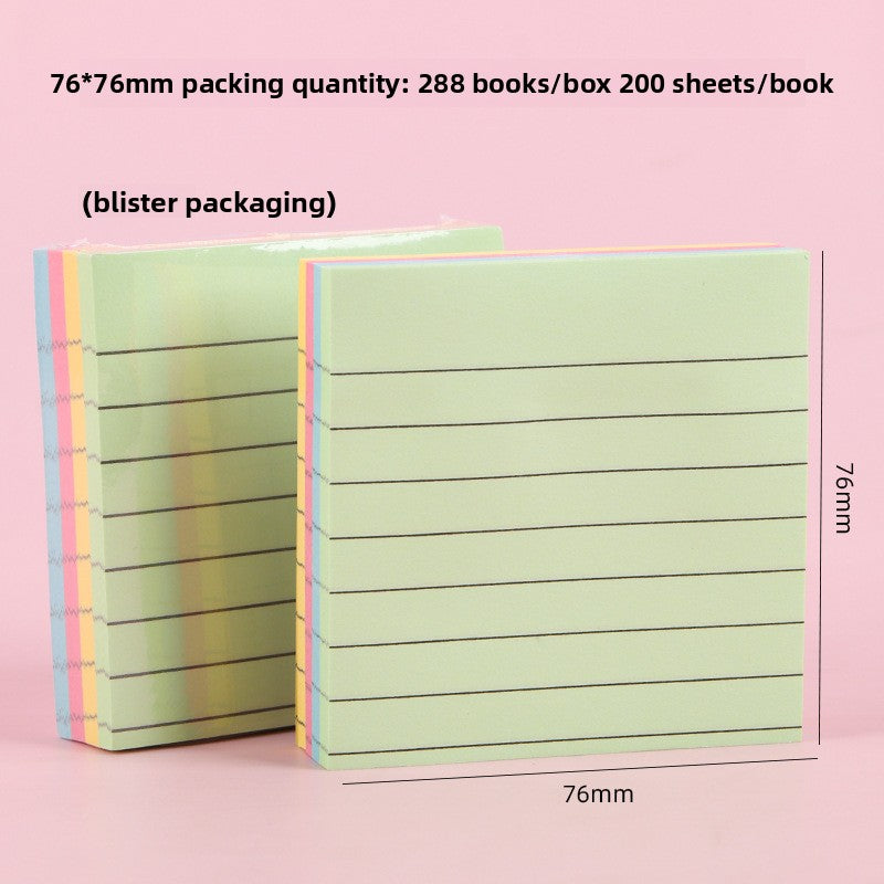 Color Horizontal Line Sticky Notes