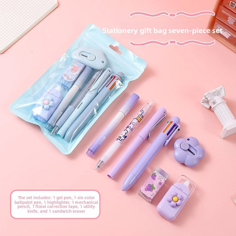 Gradient Color Student Stationery Set