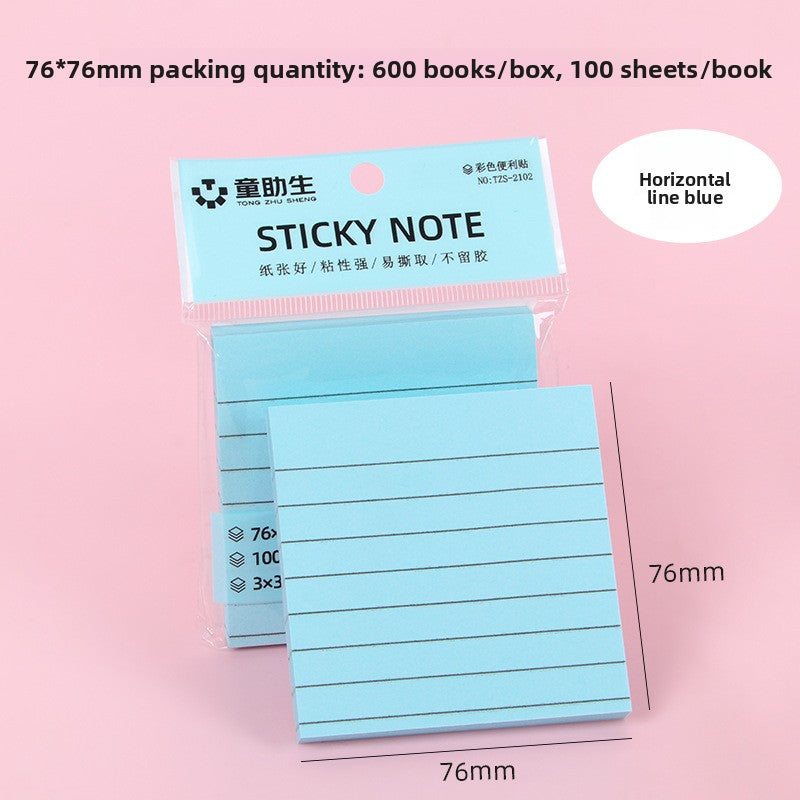 Color Horizontal Line Sticky Notes