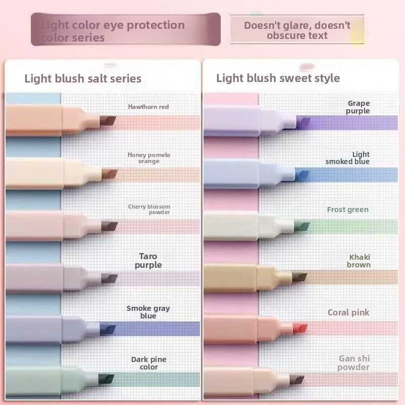 Morandi Color Highlighter Pens for Students