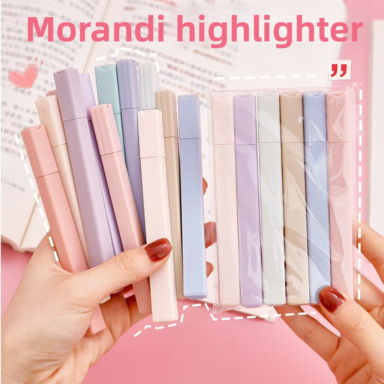 Morandi Color Highlighter Pens for Students