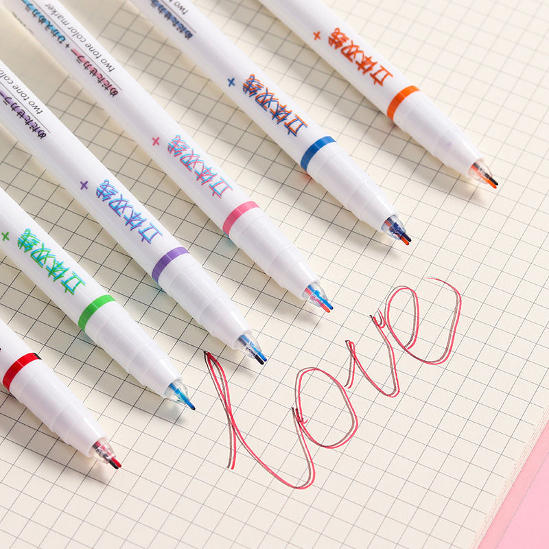Dual Color Highlight Marker Pen Set