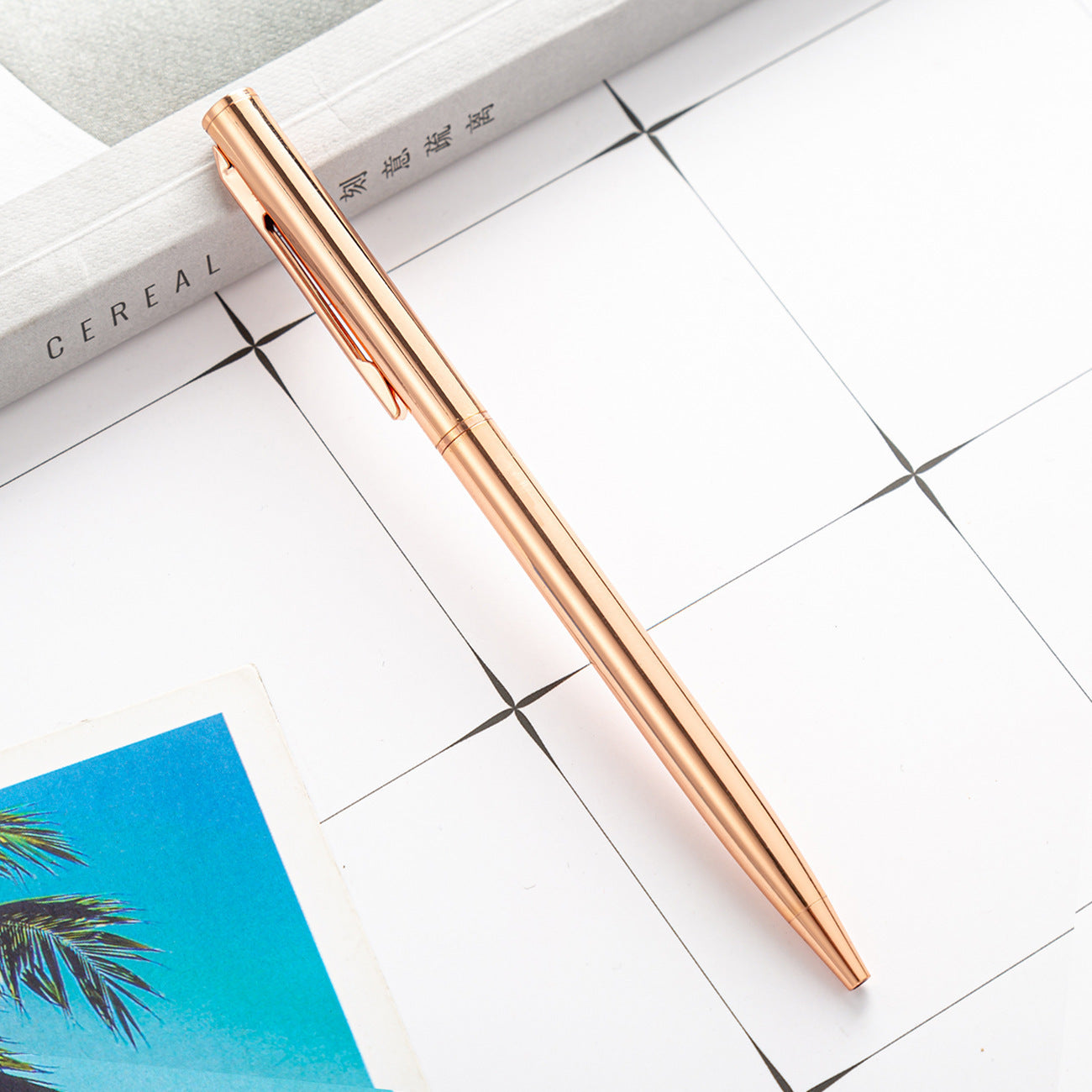 Rotating Stainless Steel Ballpoint Pen