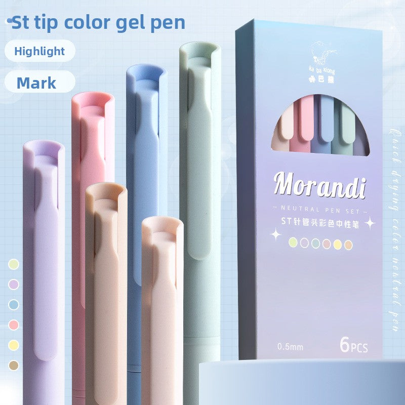 Morandi Color Gel Pen Set with 0.5mm Refills